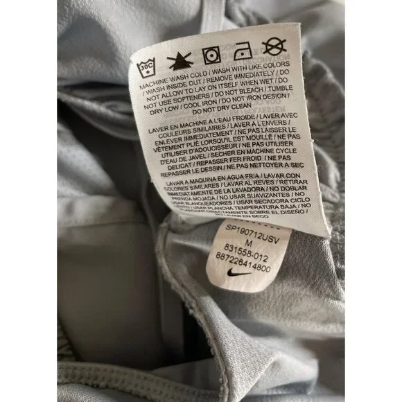 Nike Dri-Fit Standard Fit Lined Running Shorts Gray Womens Size Medium - Picture 8 of 8